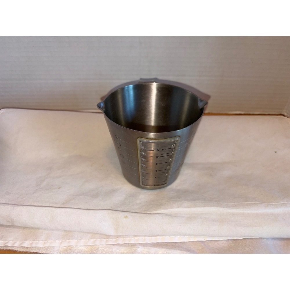 Unique Vintage Amco 18/8 Stainless Steel 2-Cup Measuring Pitcher